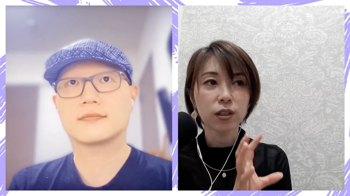 左：黒田悠介　右：久保彩さん